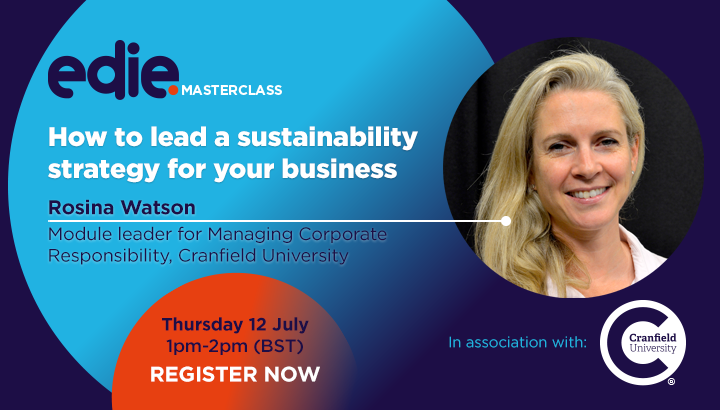 30-minute masterclass: How to lead a sustainability strategy for your business - edie.net
